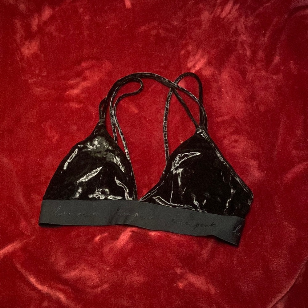 Black Velvet VS Pink Triangle Bra